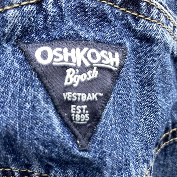 OshKosh B’Gosh Denim Co Blue Toddler Boys Jean Overalls Size 2T - Picture 7 of 10